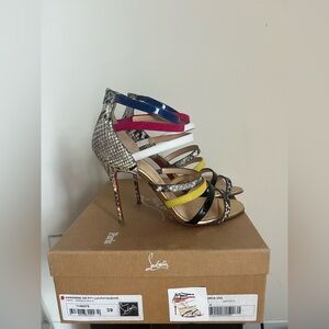 Christian Louboutin Multicolor 100 Strappy Heels